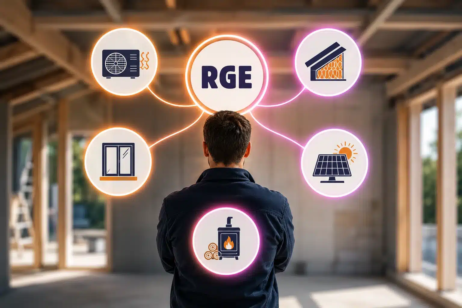 Différentes qualifications RGE selon les domaines de travaux de rénovation énergétique