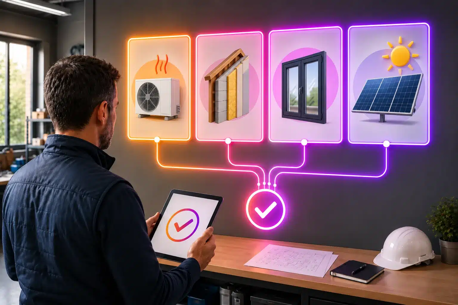 Professionnel disposant de plusieurs qualifications RGE pour différents types de travaux